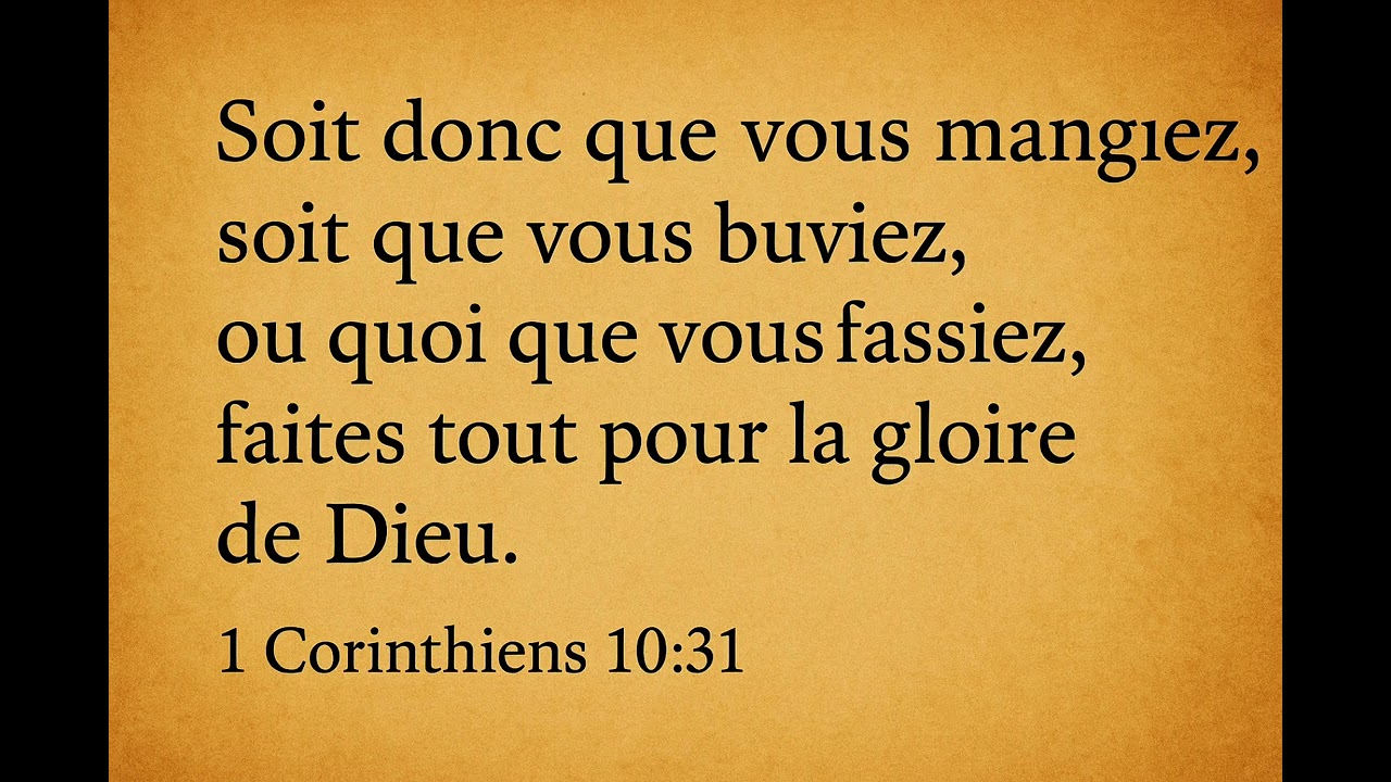 FOI ACTIVE | Tout pour ta gloire 