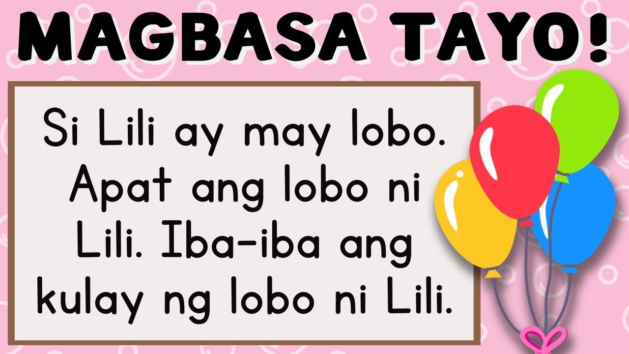 MAGBASA TAYO! | Tagalog Reading Comprehension | Kinder and Grade 1 | Teaching Mama