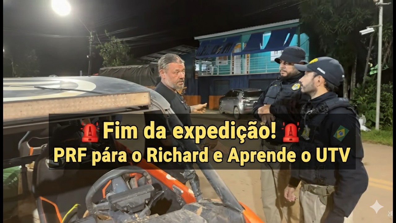 Richard é PARADO e tem CARRO APREENDIDO pela POLÍCIA