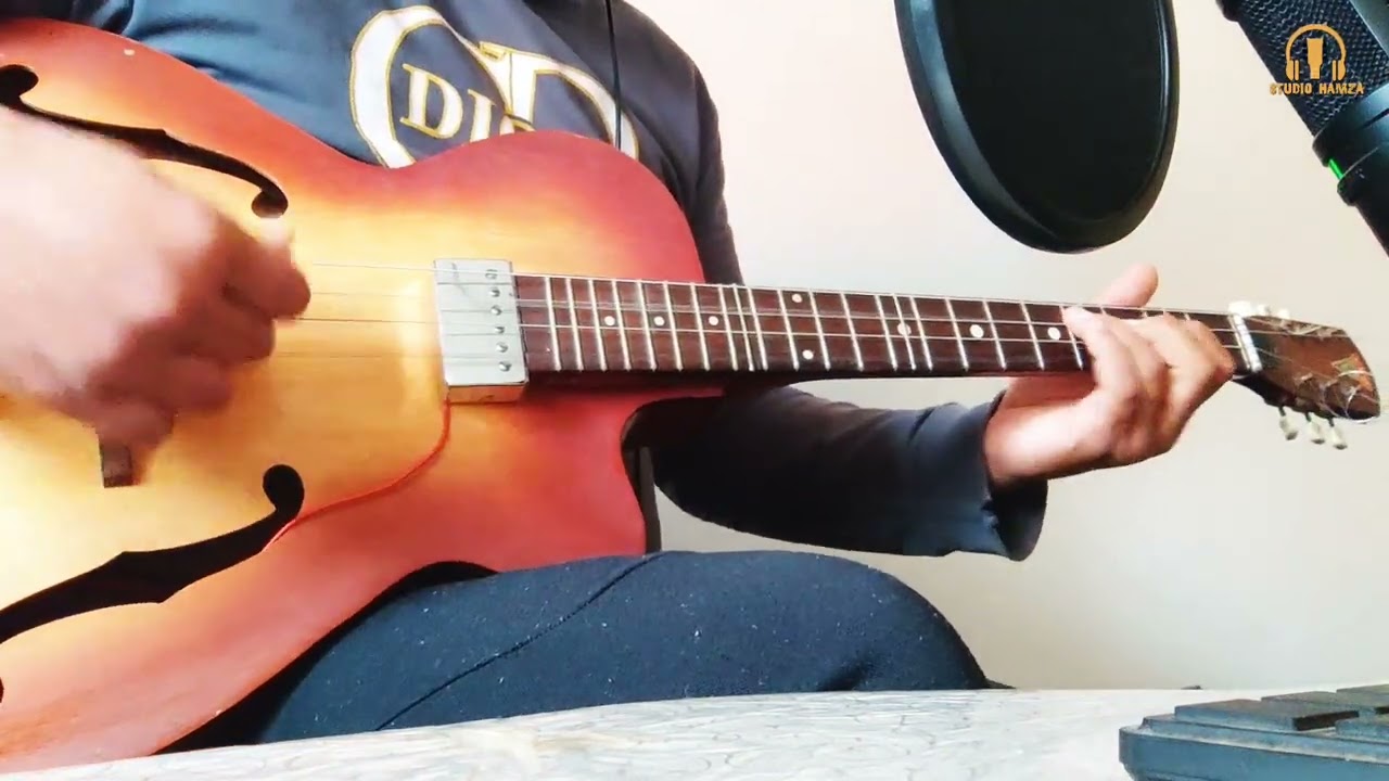 شوية النغمة على الگيطار popular guitar with #hamza