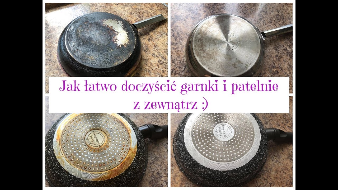 Łatwy i SKUTECZNY sposób na czyste garnki i patelnie z zewnątrz 🥘🍳Uporządkowana