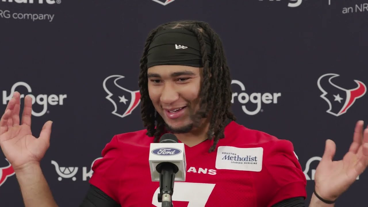 C.J. Stroud spoke to the media after minicamp on June 10, 2025