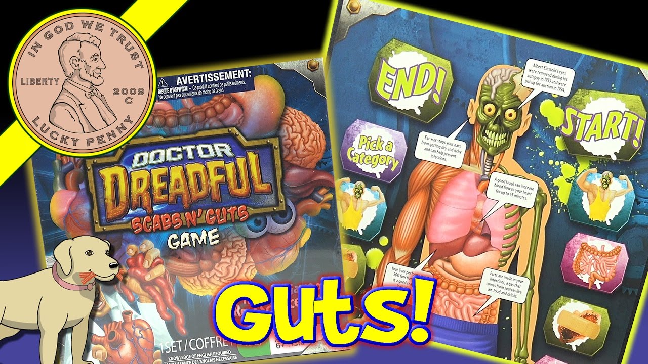 Doctor Dreadful Scabs & Guts Game - Learn About Intestines, Brains, Lungs & Liver!