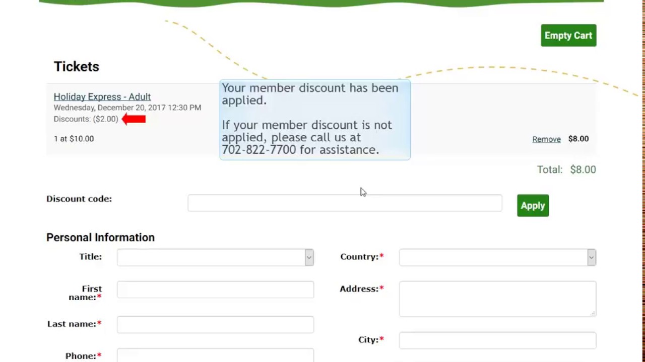 Springs Preserve How-To: Online Member Discounts