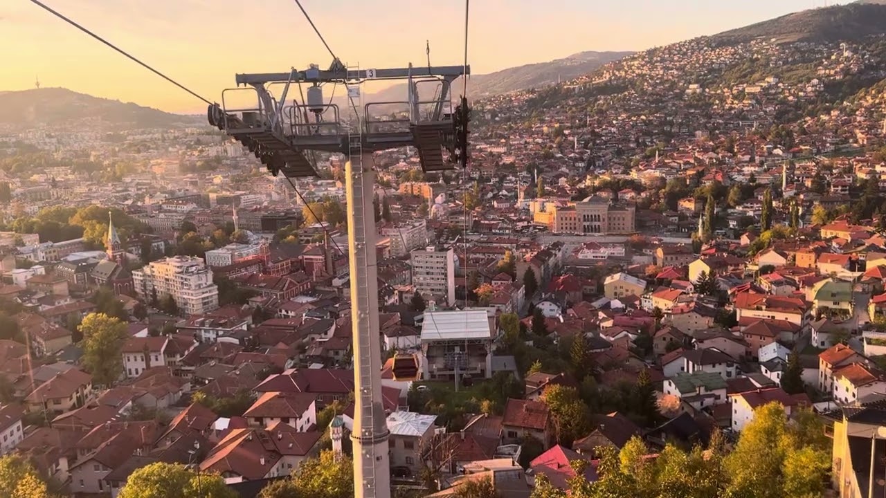 Sarajevo Trebević Zicara Cable Car city view 😍