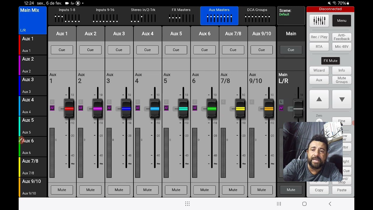 QSC TouchMix # Aux Setup 