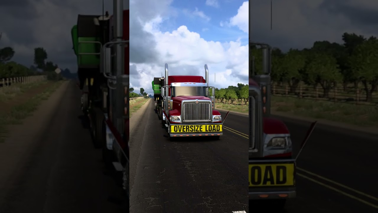 International 9900i Heavy Harvester Delivery | Fresno to Stockton | American Truck Simulator