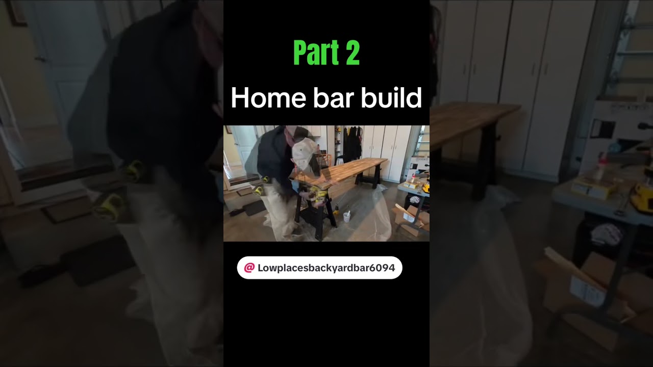 Home bar build Part 2, #builingabar, #homebar, #barbuild,