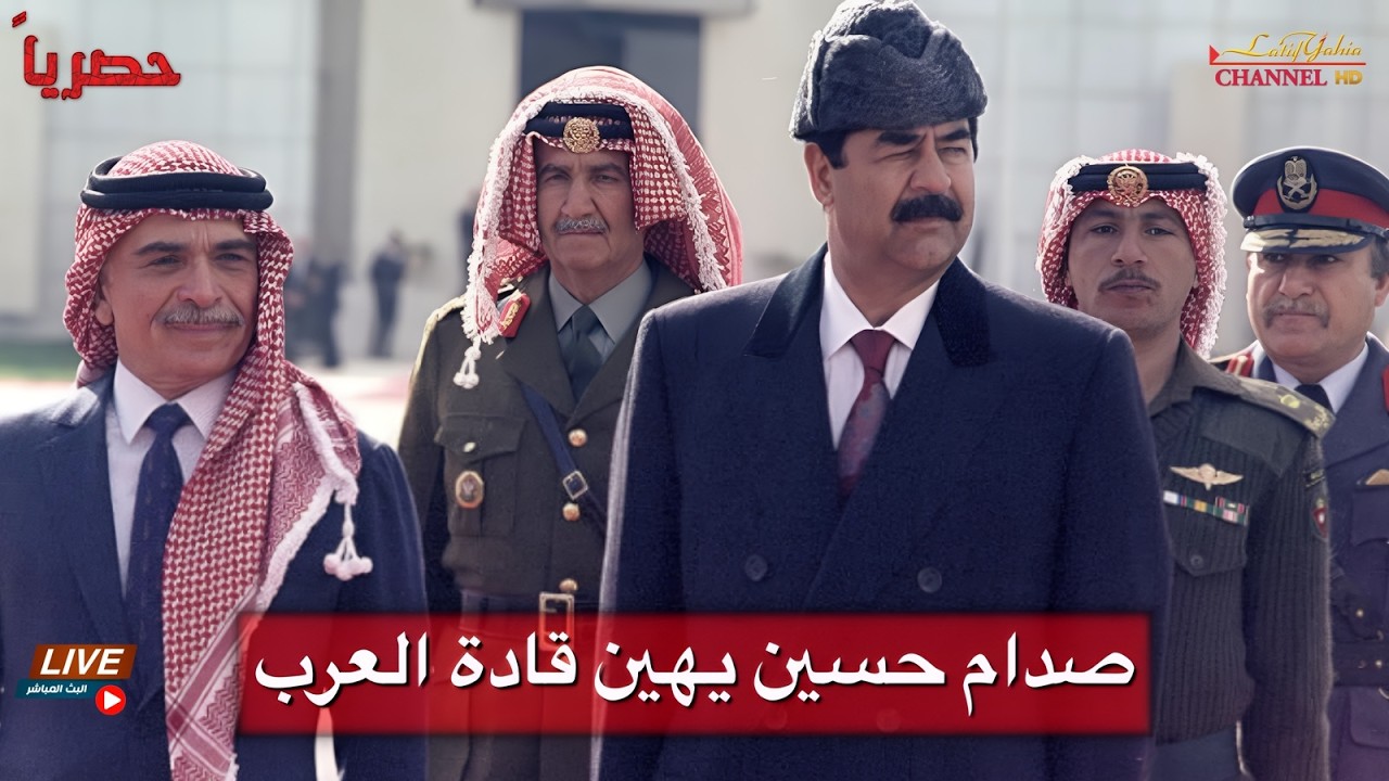 الرئيس صدام حسين يهين قادة العرب