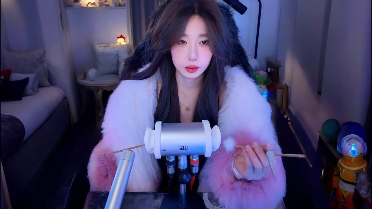 【ASMR 3dio】芒果（无人声）  清洁耳道 放松身心   搓麦 棉签掏耳