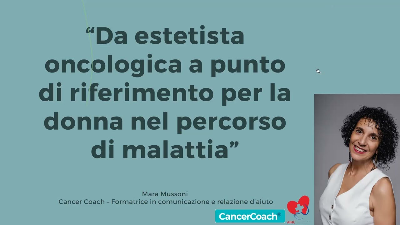 Webinar  Il coaching oncologico in estetica