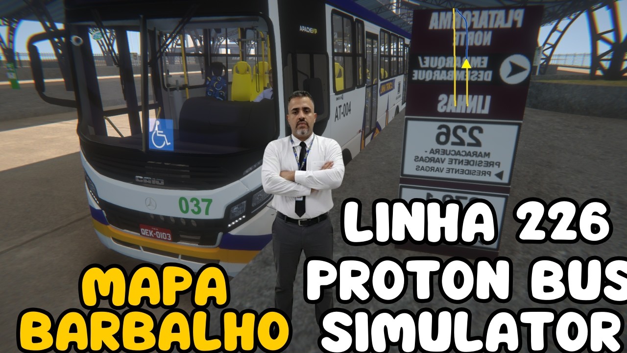 Proton Bus Simulator MAPA BARBALHO linha 226