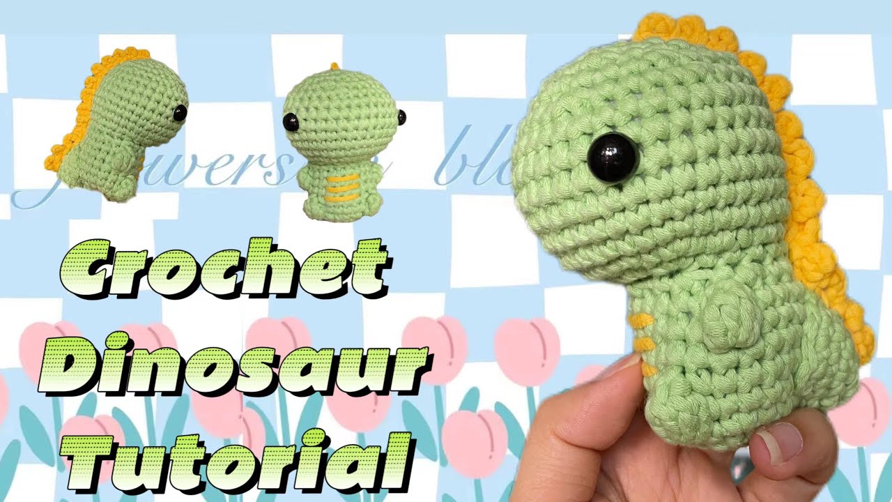 How to crochet a CUTE Dinosaur | Easy tutorial for beginners