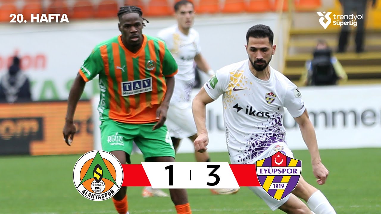 Alanyaspor (1-3) Eyüpspor - Highlights/Özet | Trendyol Süper Lig - 2025/26