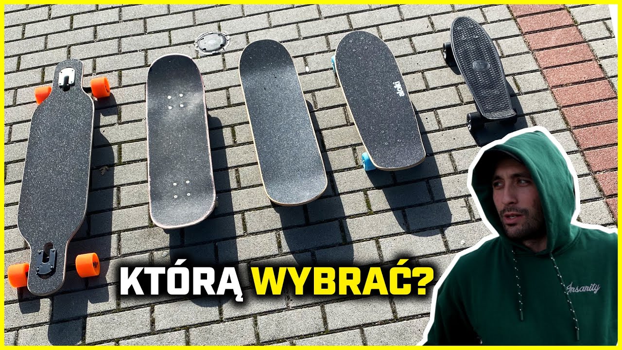 NAJLEPSZA DESKOROLKA? Deskorolka, Longboard, Cruiser, Fishka - rodzaje deskorolek