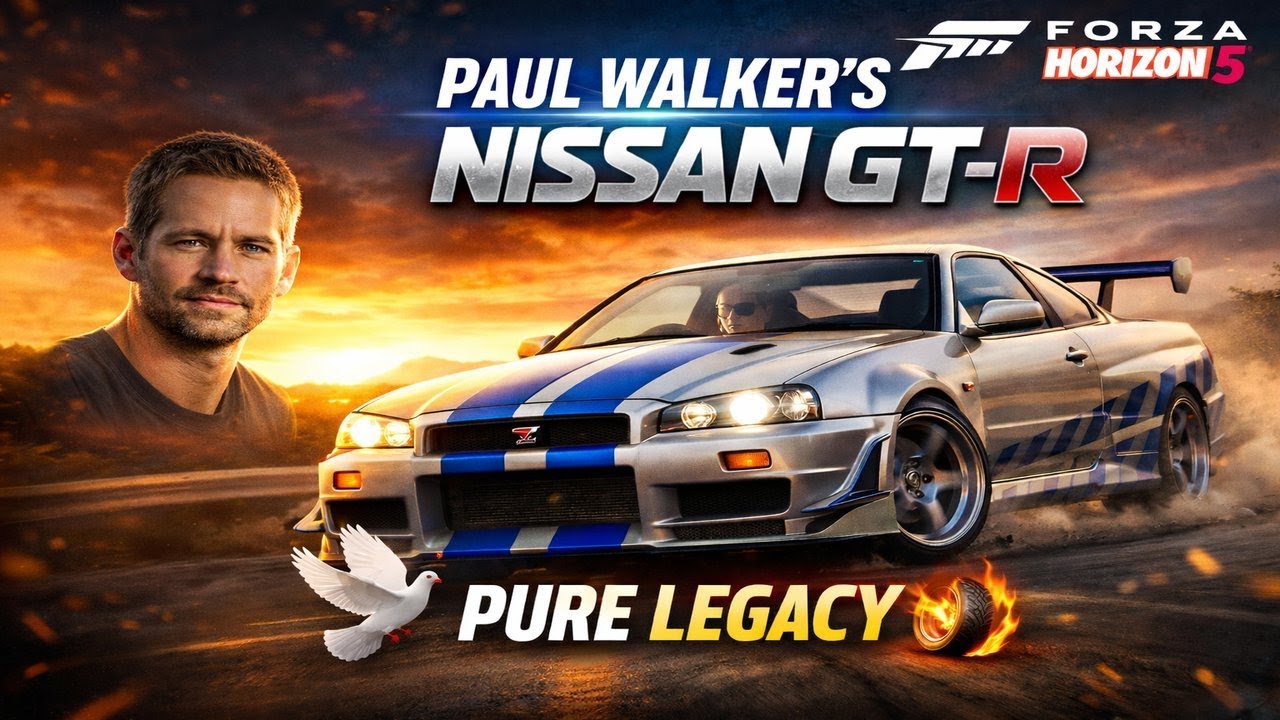 Paul Walker’s Legendary Nissan GT-R in Forza Horizon 5 | Emotional Ride