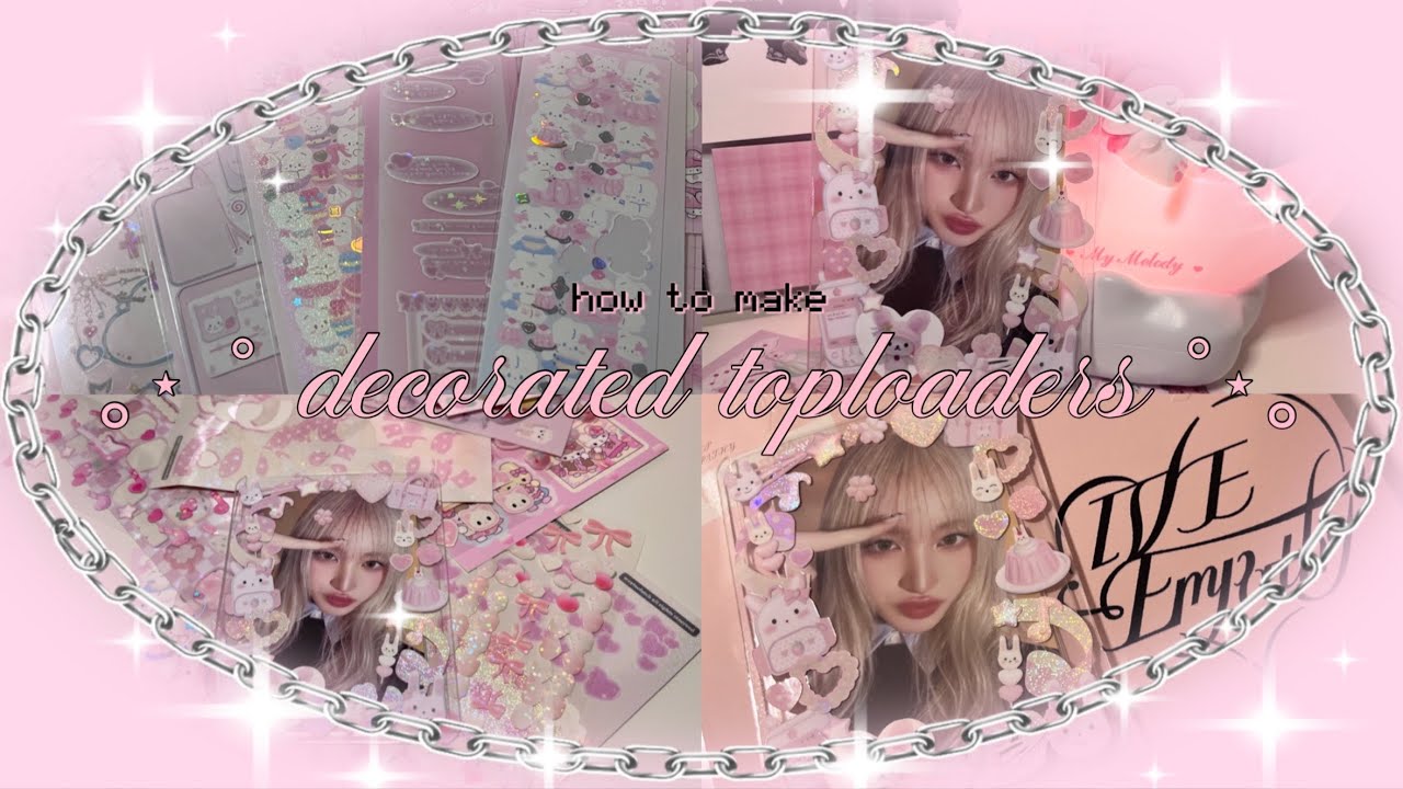 decorated toploader tutorial + deco with me