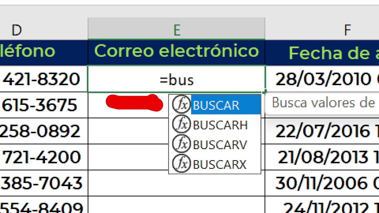 Excel Intermedio- Función BuscarV y Buscar