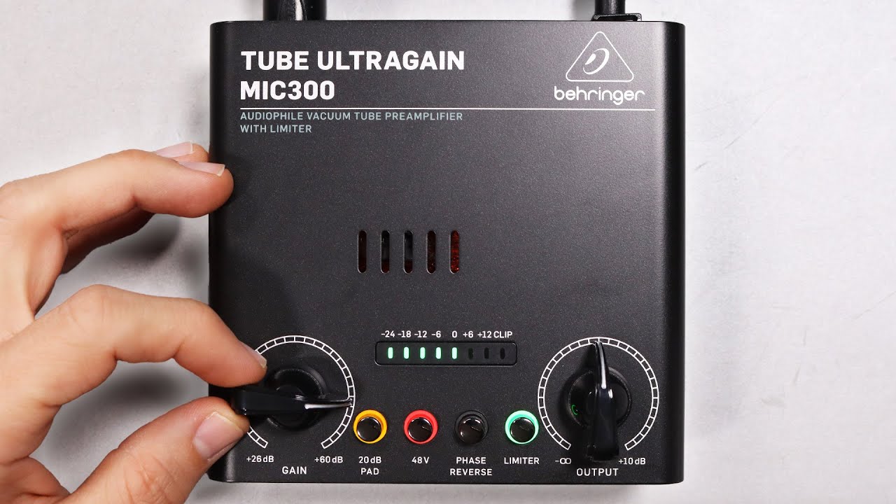 Обзор/тест лампового предусилителя и лимитера Behringer MIC300