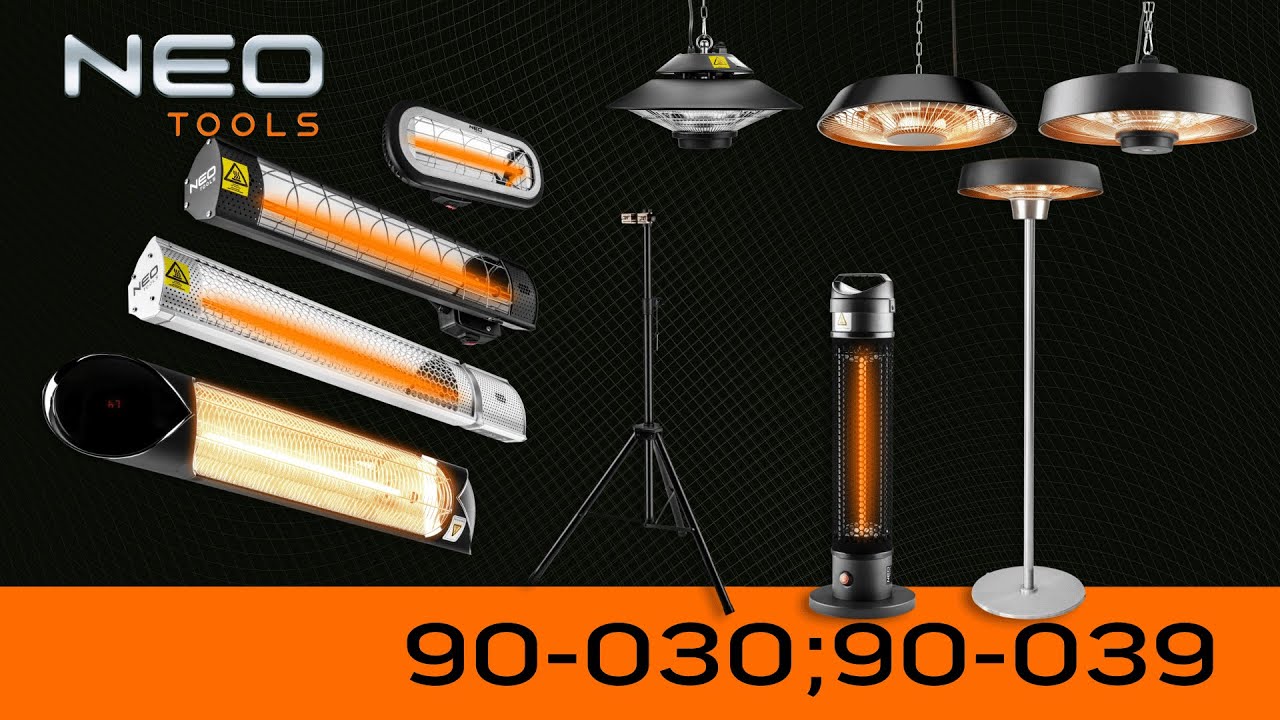 Promienniki na podczerwień od NEO TOOLS 90-036 - 90-039