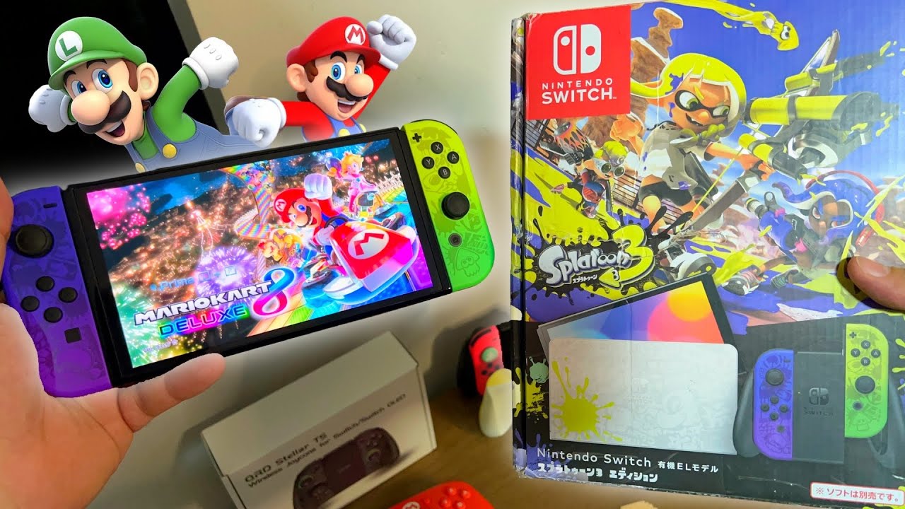 Troquei meu Switch V2 no OLED do SPLATOON! Valeu a Pena? 