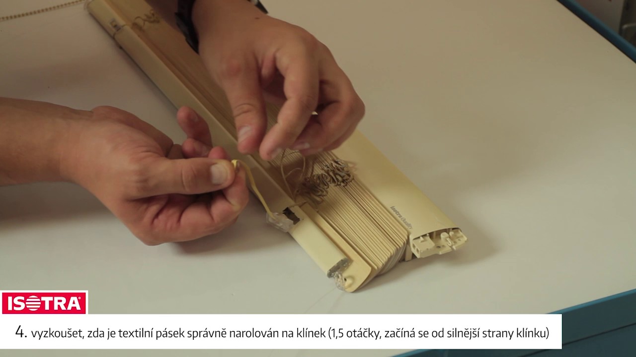 Isotra video návod jak opravit křivý chod žaluzie