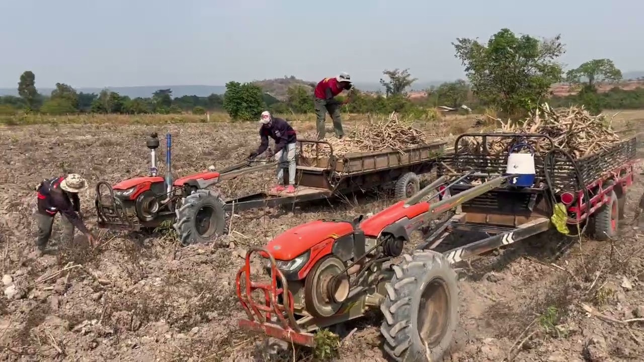 M338, Mini Tractor Loading Crops Fast and Efficient Farming Work
