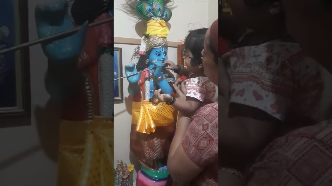 ravilanne korach bakthi aayalo...vamide swantham kichna...#youtubeshorts #krishnalove #krishna #love
