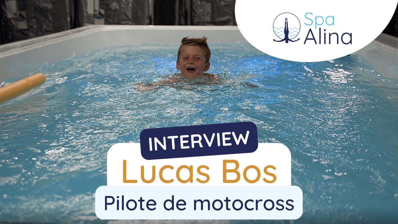 Un spa de nage pour nager et s'amuser | Interview de Lucas , 6 ans, pilote de motocross