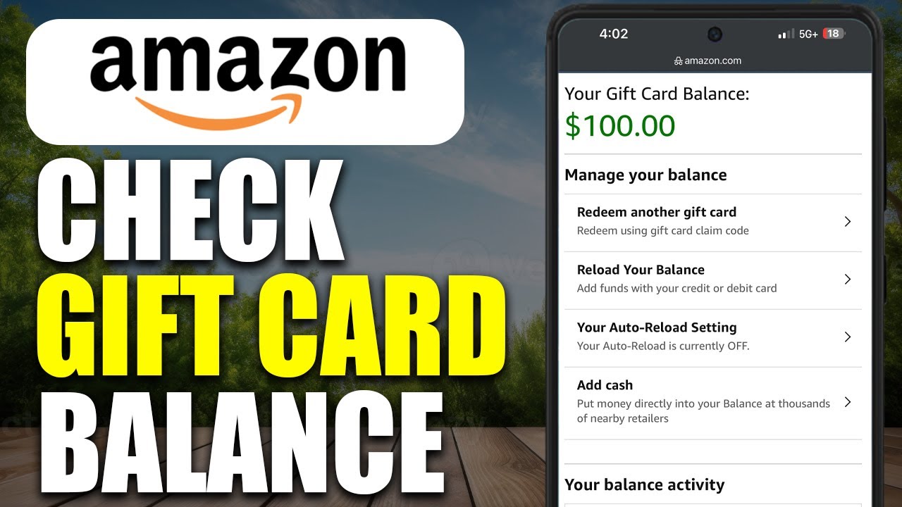 How To Check Amazon Gift Card Balance - Quick Guide
