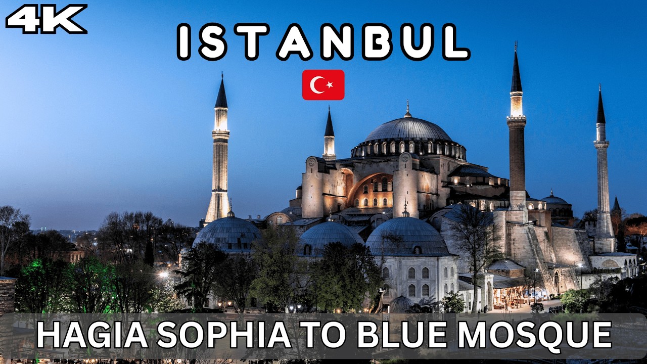 Turkey 🇹🇷| Istanbul City Walk | Afternoon Walk from Hagia Sophia to Blue Mosque during Asr Salah |