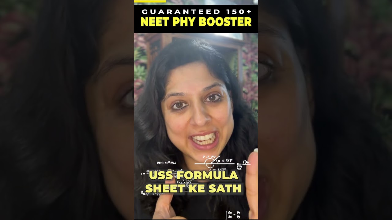 GUARANTEED 150 in NEET Physics 2023 | Formula Sheet Strategy | Dr Vani Sood