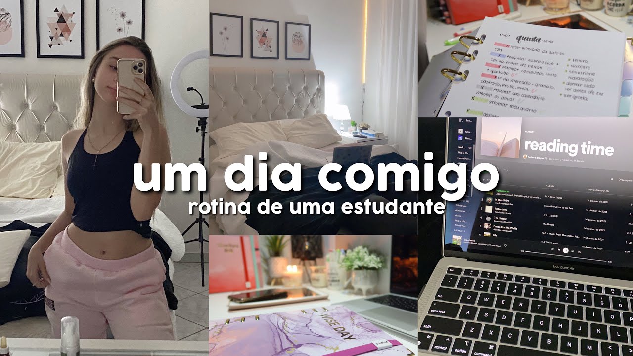 UM DIA COMIGO | rotina de uma estudante, comidas...