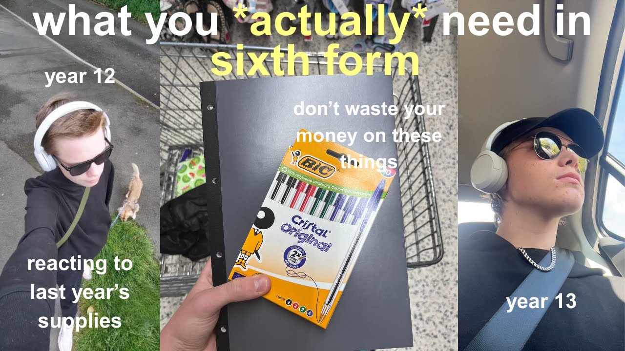 what you *actually* need for sixth form 📚 (don't waste your money on these things!)