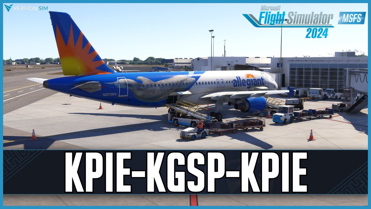 Fenix A320 | Real World Allegiant OPS | Verticalsim KPIE & KGSP | VATSIM