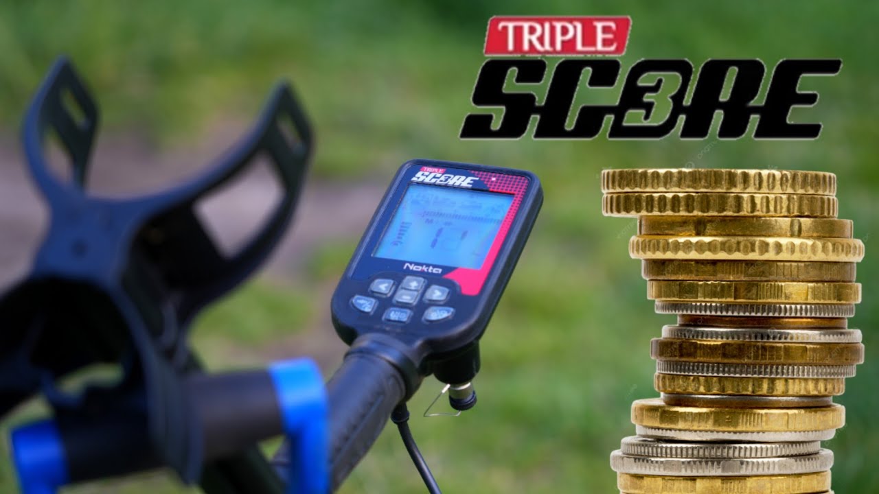 Nokta triple score metaaldetector  Het aller eerste uurtje zoeken