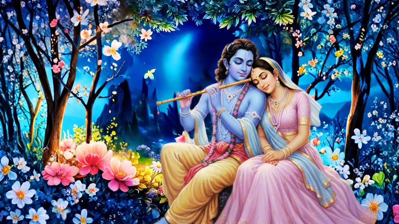 Krishna's Flute | Deep Relaxation ,Sleep Flute Music,Nature Sounds Meditation,Morning Flute