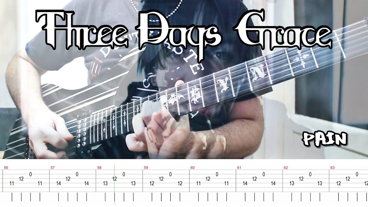Three Days Grace - Pain (Guitar Cover + TABS)