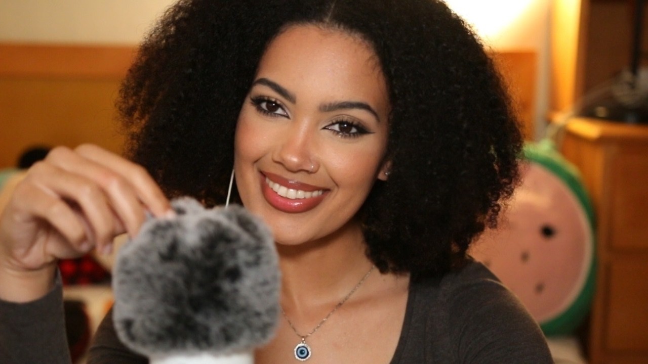 ASMR Fluffy Mic Brushing & Scratching 🎙⚡