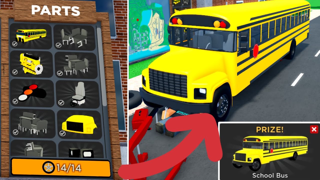 Quick Guide to all 14 Bus Part Locations in Roblox Car Dealership Tycoon! (Back To School Event)