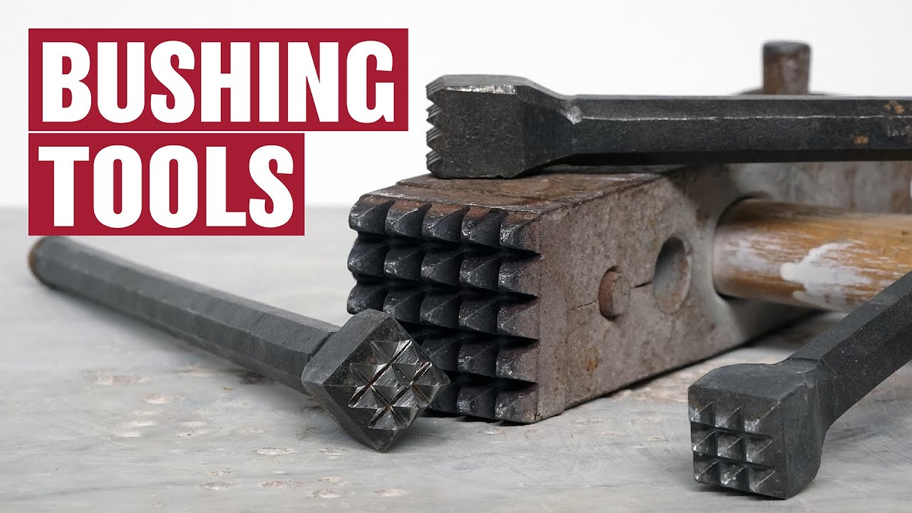 How to use and sharpen bushing tools for stone carving