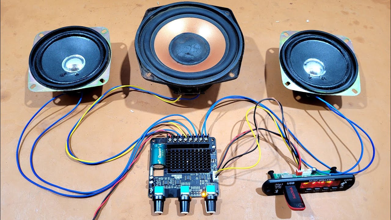 Class D 2.1 Home Theater Board Full Wiring || 50W+50W or 100W RMS Power || You Like Electronic
