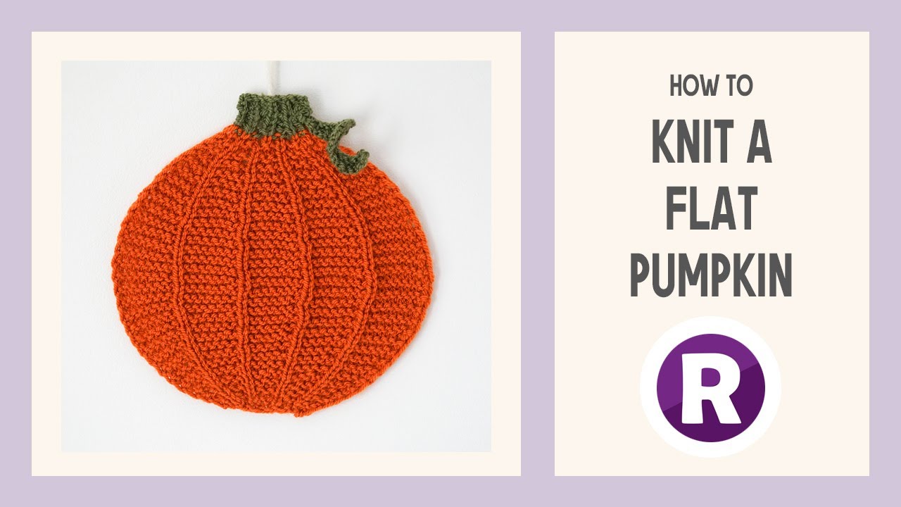 How to Knit a Pumpkin (or Xmas Bauble) Shape | Halloween Knitting Pattern | Flat Knitting Tutorial
