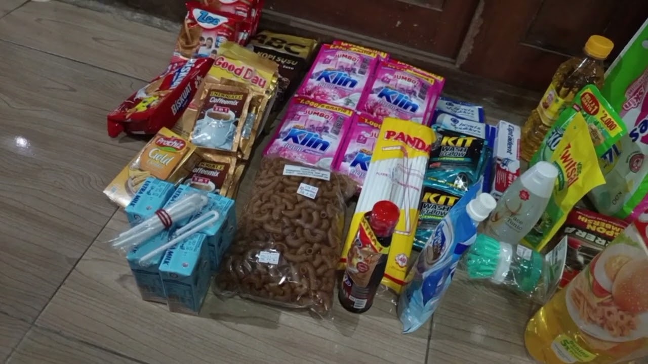 Unboxing paket lanjut Belanja Bulan Januari