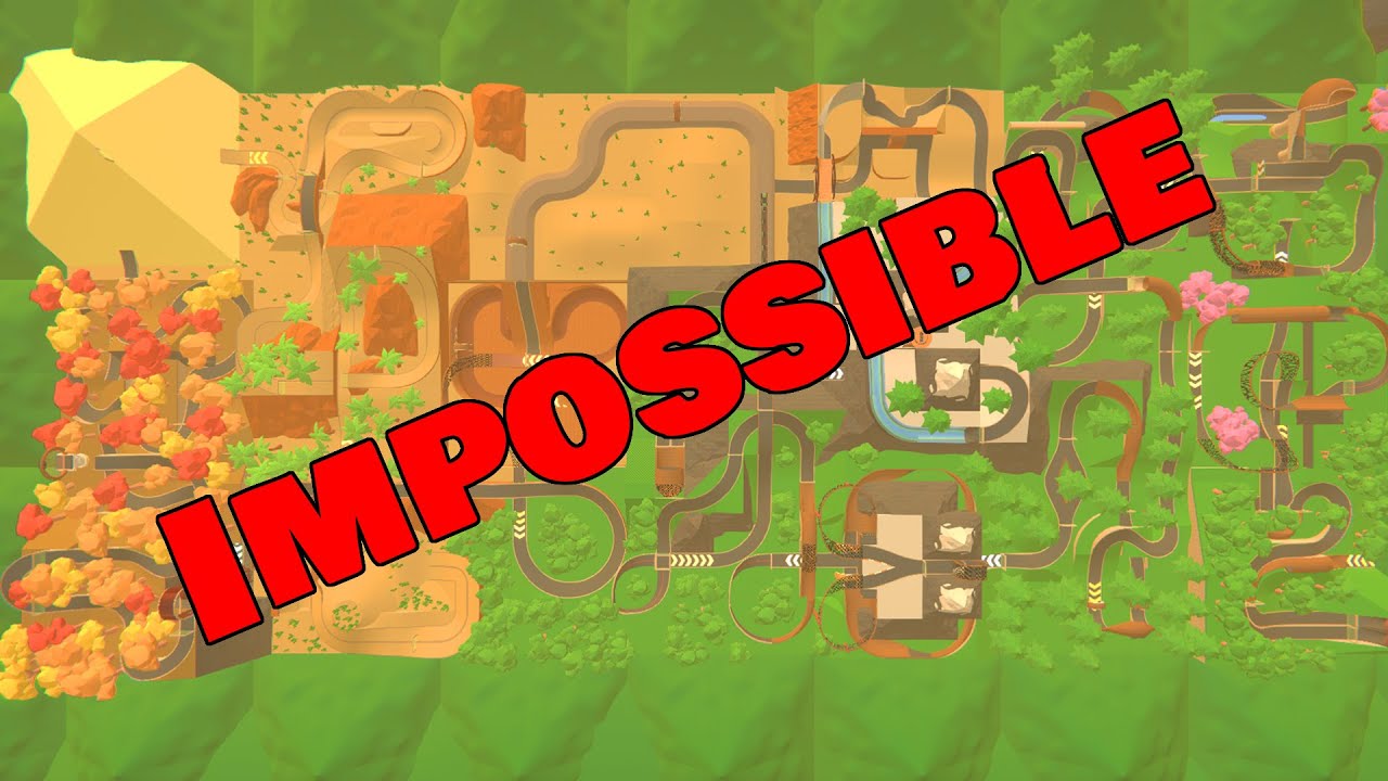 Я построил невероятно длинную трассу, чтобы позлить своих друзей.