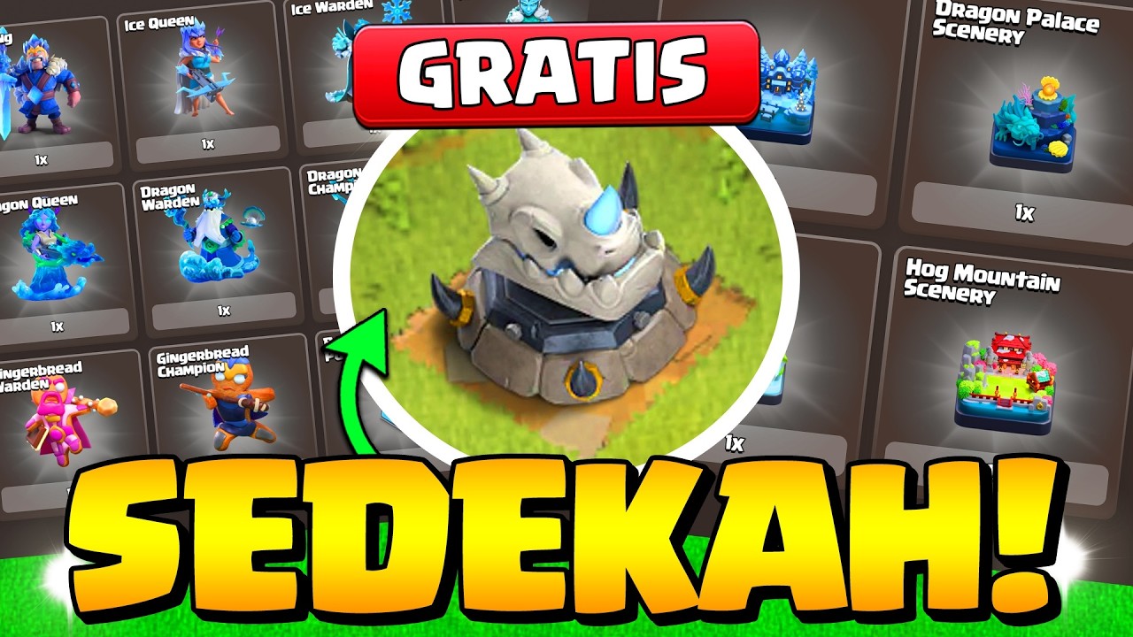 SKIN MAHAL & LATAR & DEKORASI GRATIS CoC!! Supercell Lagi Sedekah! Cepetan Ambil