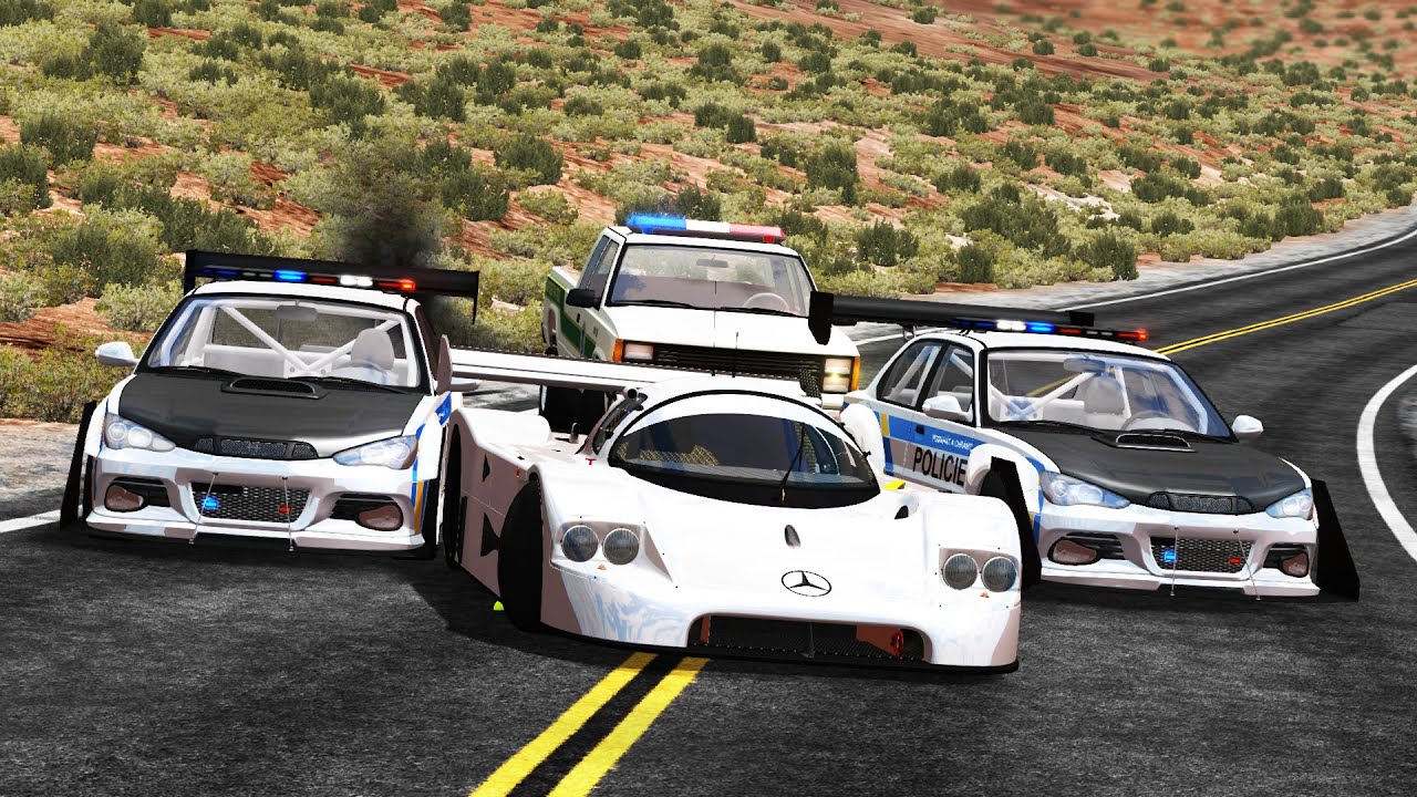 POLICE CHASES #5 - BeamNG.Drive