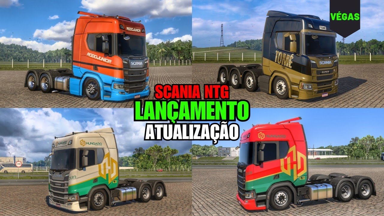 Atualização Scania NTG com muitos acessórios - mods ETS2