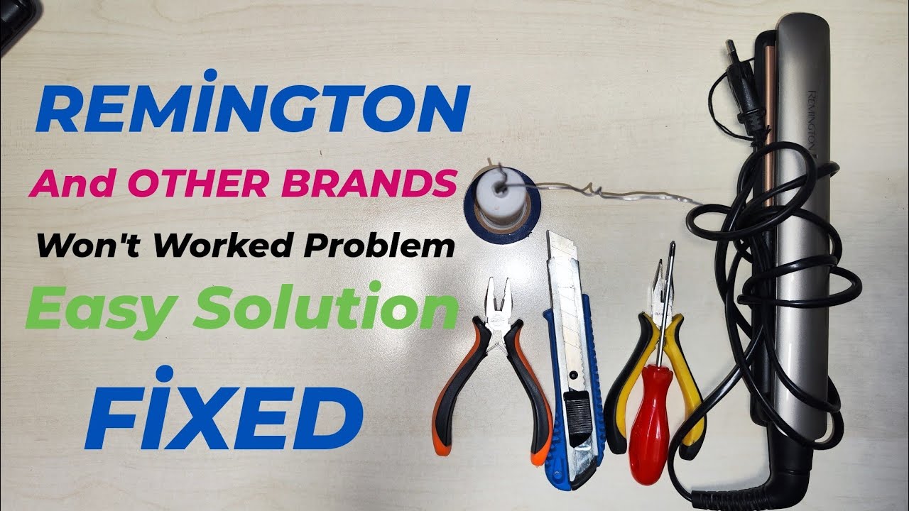 Remington Hair Straightener Won't Turn On, Not Working Repair