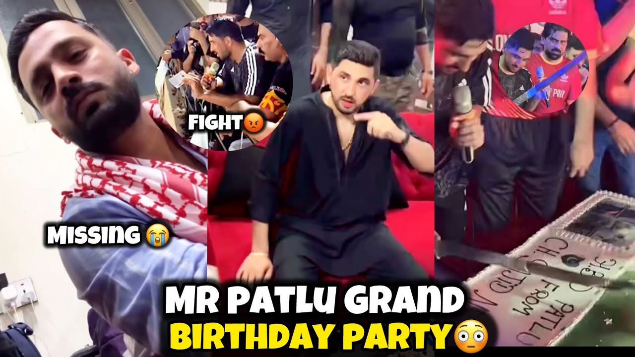Rajab video call in karabala😭patlu msg to rajab 🙏🏻Patlu fight cake cutting 😡over crowd of pind 😳